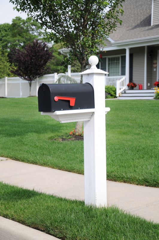 Brick Mailbox with Landscaping