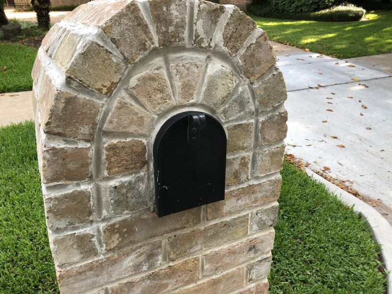 Completed Brick Mailbox Project